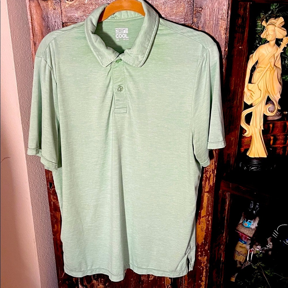 Green Polo Shirt/ cooling